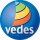 3 Aufkleber VEDES Logo 30 cm