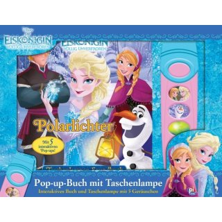 Pop-up-Buch Die Eiskönigin - Polarlichter inkl. Sound-Taschenlampe, Hardcover, 18 Seiten, 4 Jahre