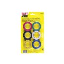 EW Klebeband PVC, 6-teiliges Set, 0,13 x 18 mm x 10 m