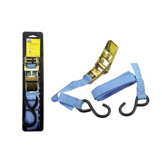 EW Ratschenspanngurtsatz, 25mm x 3,75m mit 2 Haken