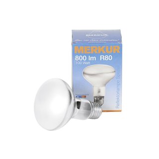 MERKUR Reflektorlampe R80 E27 100 Watt