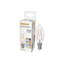 MERKUR LED Faden Kerzenlampe Retrofit E14 420lm 4 Watt
