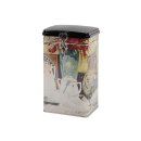Kaffeedose eckig 500 g 8,5x11x20cm sortiert