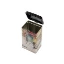 Kaffeedose eckig 500 g 8,5x11x20cm sortiert