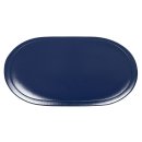 SALEEN Tischset oval Kunststoff 45,5x29cm kobaltblau