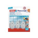 TESA Haken Powerstrips Small chrom oval 3 Stück