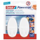 TESA Haken Powerstrips Large weiß oval 2 Stück