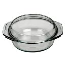 BOHEMIA CRISTAL Schüssel rund mit flachem Deckel 3,5 l