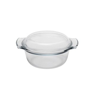 PYREX ESSENTIAL Kasserolle rund mit Deckel 1,0 + 0,4l