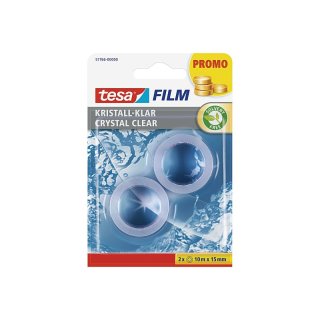 TESA Klebefilm 15mm 10m kristall-klar 2 Rollen