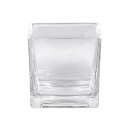 SANDRA RICH Vase Würfel Glas 7,5x7,5x7,5cm klar