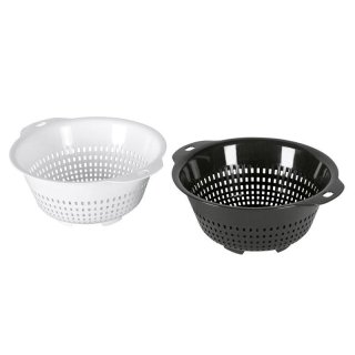 my basics Salatseiher Ø31cm weiß / anthrazit