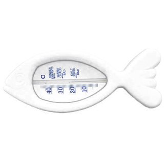 Badethermometer Fisch weiß