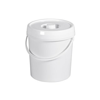 LOCKWEILER Windeleimer mit Deckel 11 l Ø27,5cm weiß