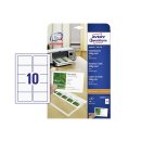 AVERY ZWECKFORM Visitenkarten C32011-10 200g matt 85x54mm weiß 10 Blatt á 10 Karten