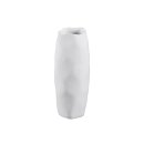 Vase Rivello Keramik 12x12x30cm weiß glasiert