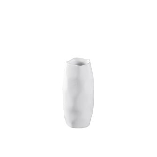 Vase Rivello Keramik 10x10x20cm weiß glasiert