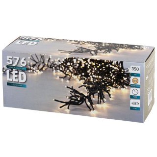 Girlande 576 LED warm-weiß für außen 4m schwarz