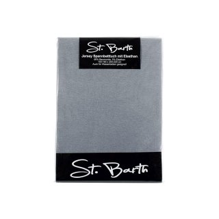 ST.BARTH Jersey-Spannbetttuch 150x200cm graphit