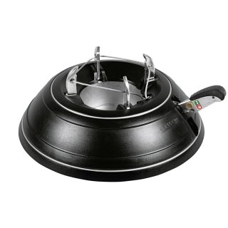 KRINNER Christbaumständer Vario Classic outdoor Baumhöhe max 2,6m ø12cm Ø39cm 5,1kg schwarz