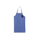 ST.BARTH Küchenschürze mit Tasche 85cm blau