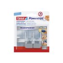 TESA Haken Powerstrips Large transparent/chrom 2 Stück