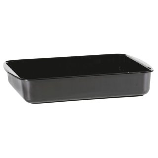 KARL KRÜGER Auflaufform Universal 41x32x7,5cm emailliert schwarz