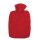 HUGO FROSCH Wärmflasche Klassik Fleecebezug 1,8 l rot