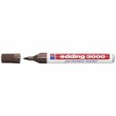 EDDING Permanent Marker 3000 dunkelbraun