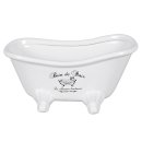 Schale Badewanne Keramik 20x9x10cm weiß