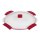 SISTEMA Mikrowellen-Teller 1,3 l 23,3x21x8cm rot
