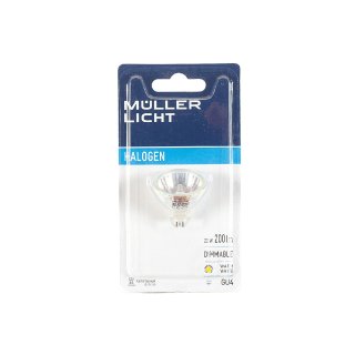 MÜLLER LICHT Halogenlampe GU 5,3 200lm 20 Watt Blister Ø 51 mm