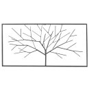 Wandbild Baum Eisen 31x61,5cm silber
