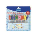 STYLEX Kerzen Buchstaben Happy Birthday 13teiliges Set