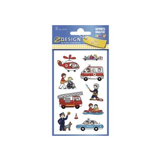 AVERY ZWECKFORM Sticker 54137 Feuerwehr/Polizei 3 Bogen