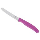 VICTORINOX Tomatenmesser Wellenschliff 11cm pink