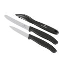 VICTORINOX Gemüsemesser-Set schwarz 3teilig