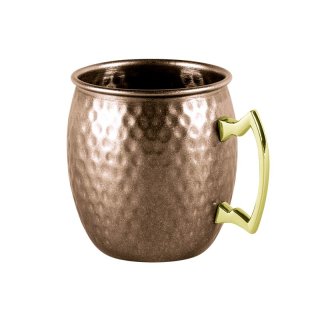 APS Becher Moscow Mule bauchig Edelstahl/Kupferlook 550 ml