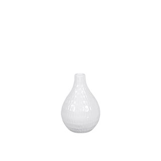 Vase 11x11x15cm weiß