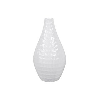 Vase 16x16x33cm weiß