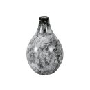 Vase Marble 18x18x25cm schwarz marmorisiert