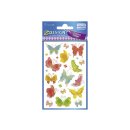 CRE Sticker Papier gepr Schmetterl. 1 Bg 59046