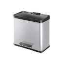 HAILO Tret-Abfalltrenner Öko Duo Plus L 17l+9l silber