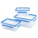 EMSA Clip & Close 3er Set blau