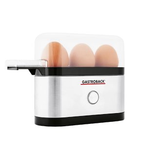 GASTROBACK 42800 Eierkocher für 1-3 Eier 280 Watt Edelstahl