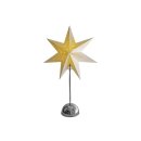 BEST SEASON LED-Standstern Cellcandle Metall/Papier...