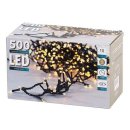 Lichterkette Snake 500Bernstein 10m außen Timer