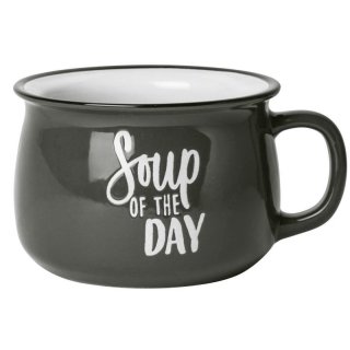 GUSTA Suppentasse Soup of the day 500ml grau