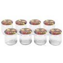 EMSY Schraubdeckelglas 212ml mit 66mm TO-Deckel Obstdekor...