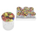 EMSY Schraubdeckelglas 230ml mit 66mm TO-Deckel Obstdekor...